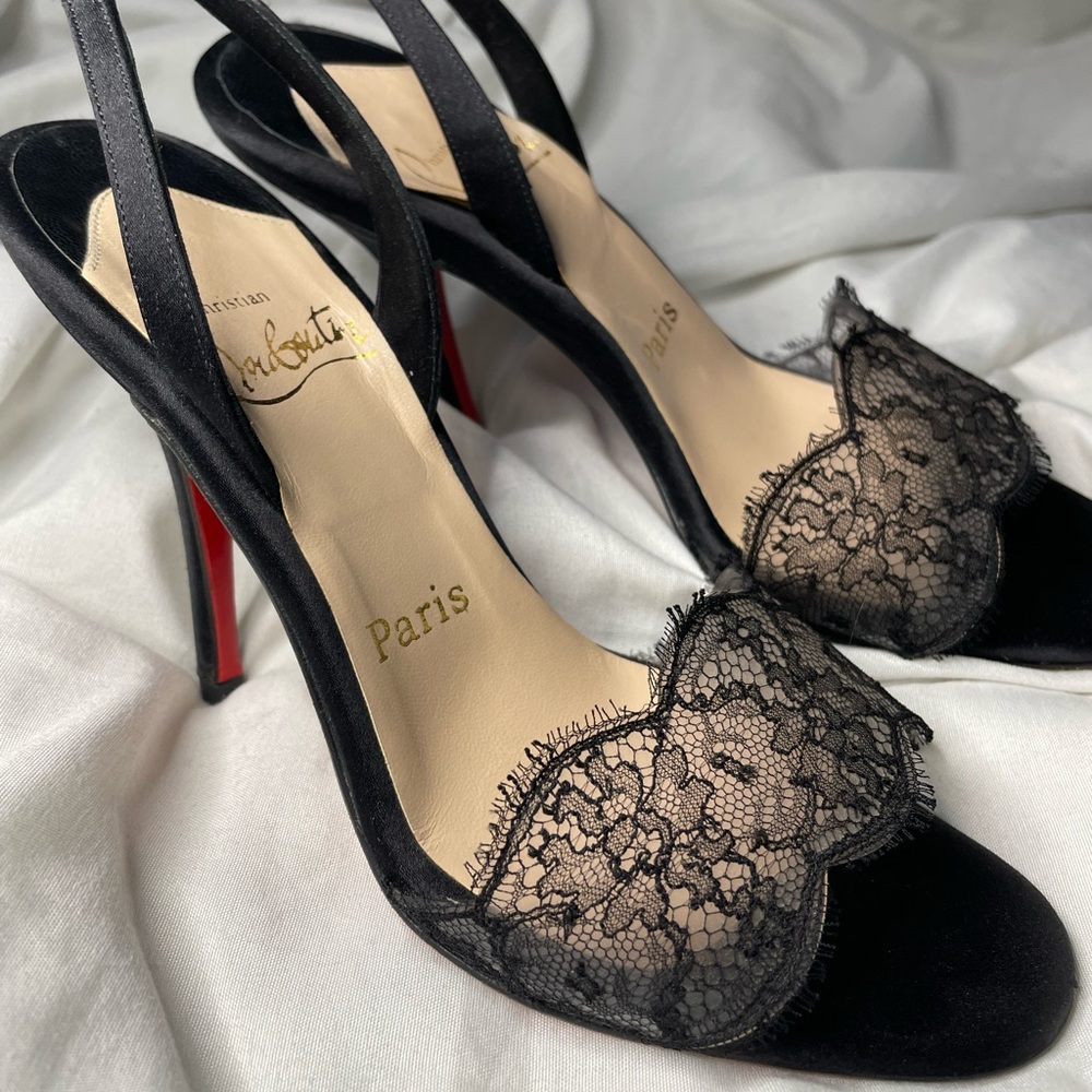 Christian Louboutin lace heels